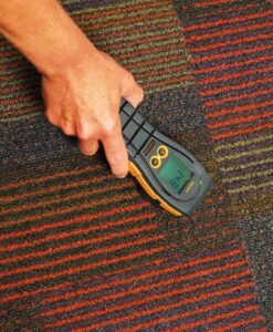 Protimeter Aquant moisture measurement on carpet