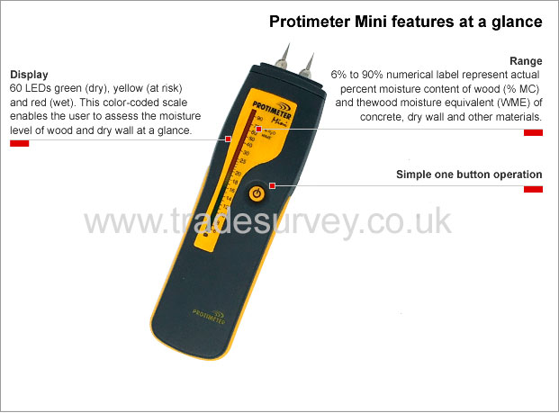 Protimeter Mini - features at a glance